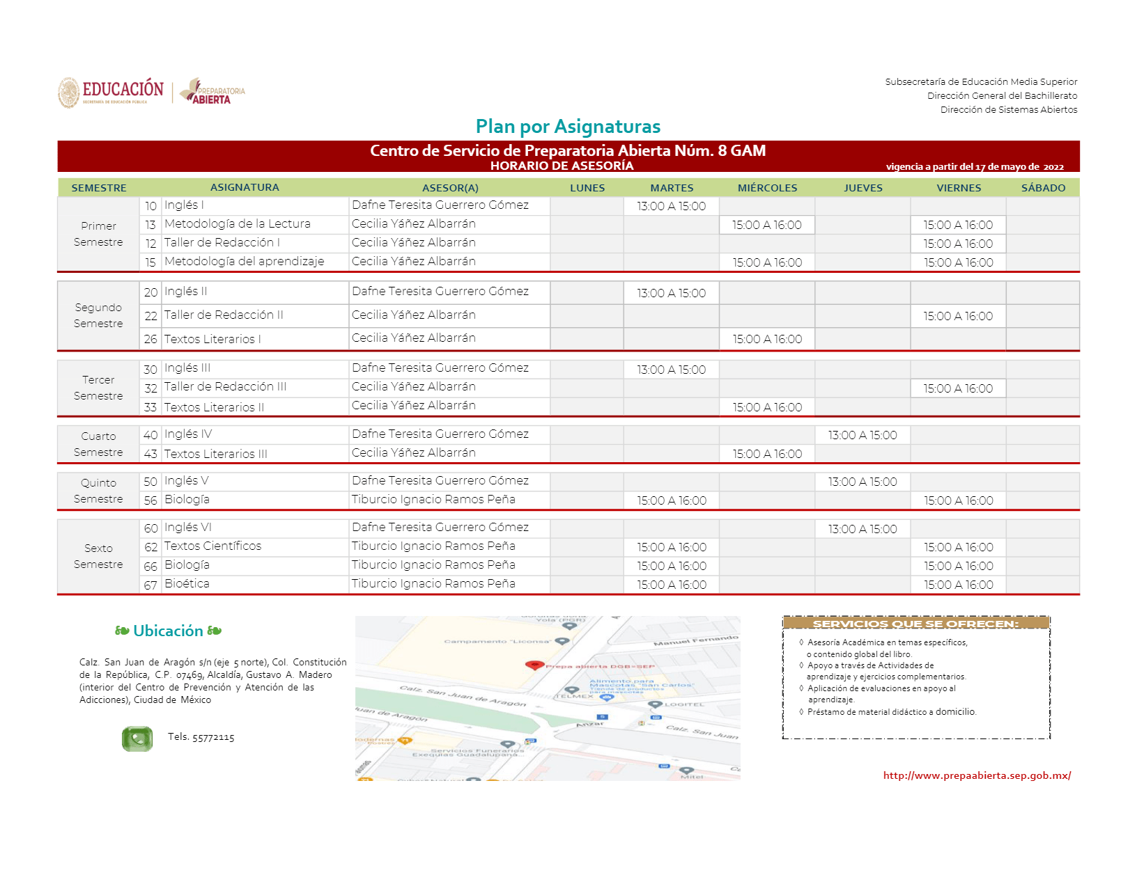 Centro de Servicios de Preparatoria Abierta TLAHUAC - ¡INFÓRMATE!
